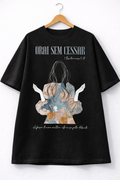 Oversized Edition Orai Sem Cessar Preto - Frente