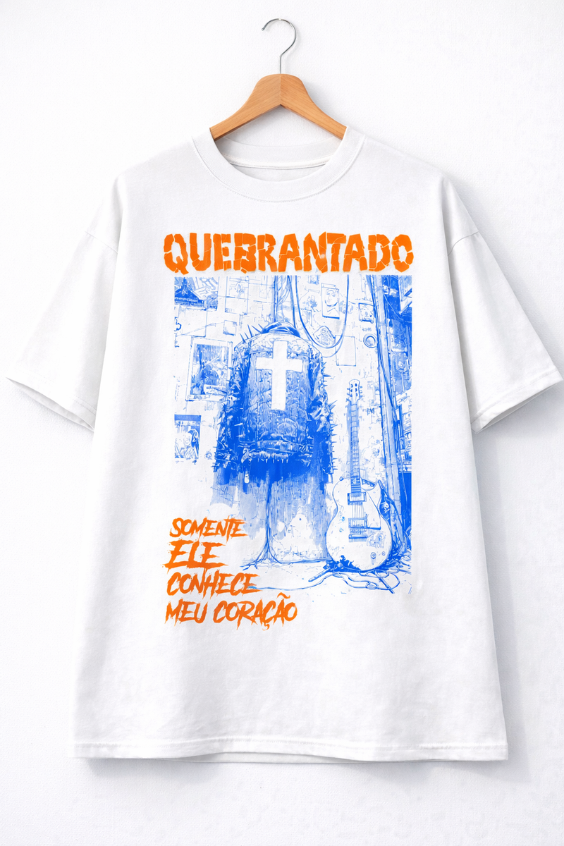 Oversized Full QUEBRANTADO Branca - Frente