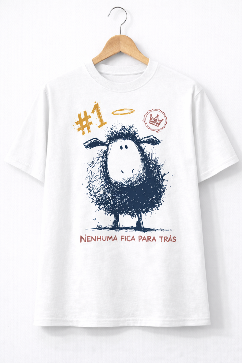 Camiseta Ovelhinha Branca - Frente