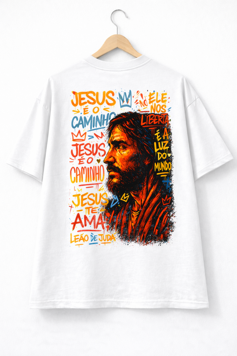 Oversized Full Jesus é o Caminho Branca - Costa