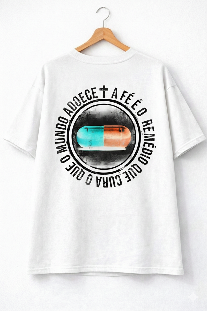 Oversized Medicina Divina  Branca - Costa
