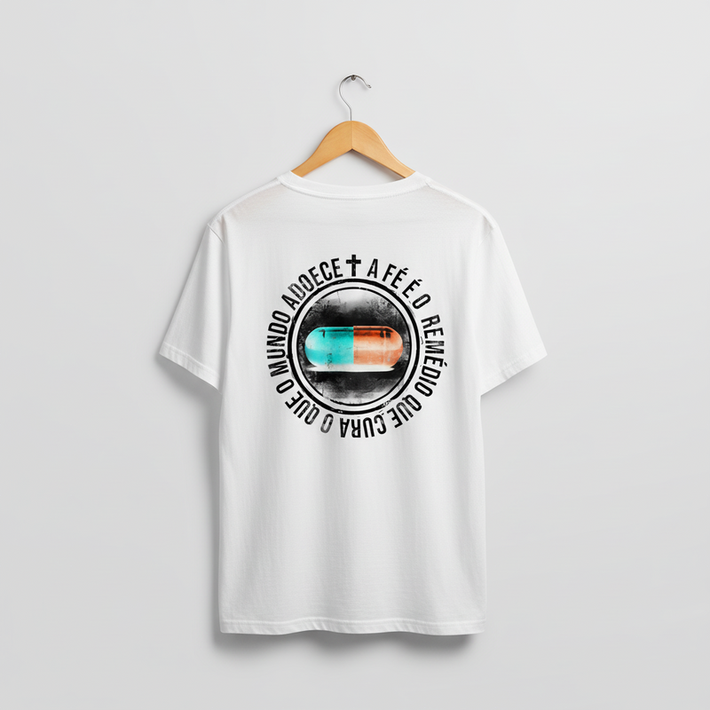 Camiseta Medicina Divina Camiseta Branca - Costa